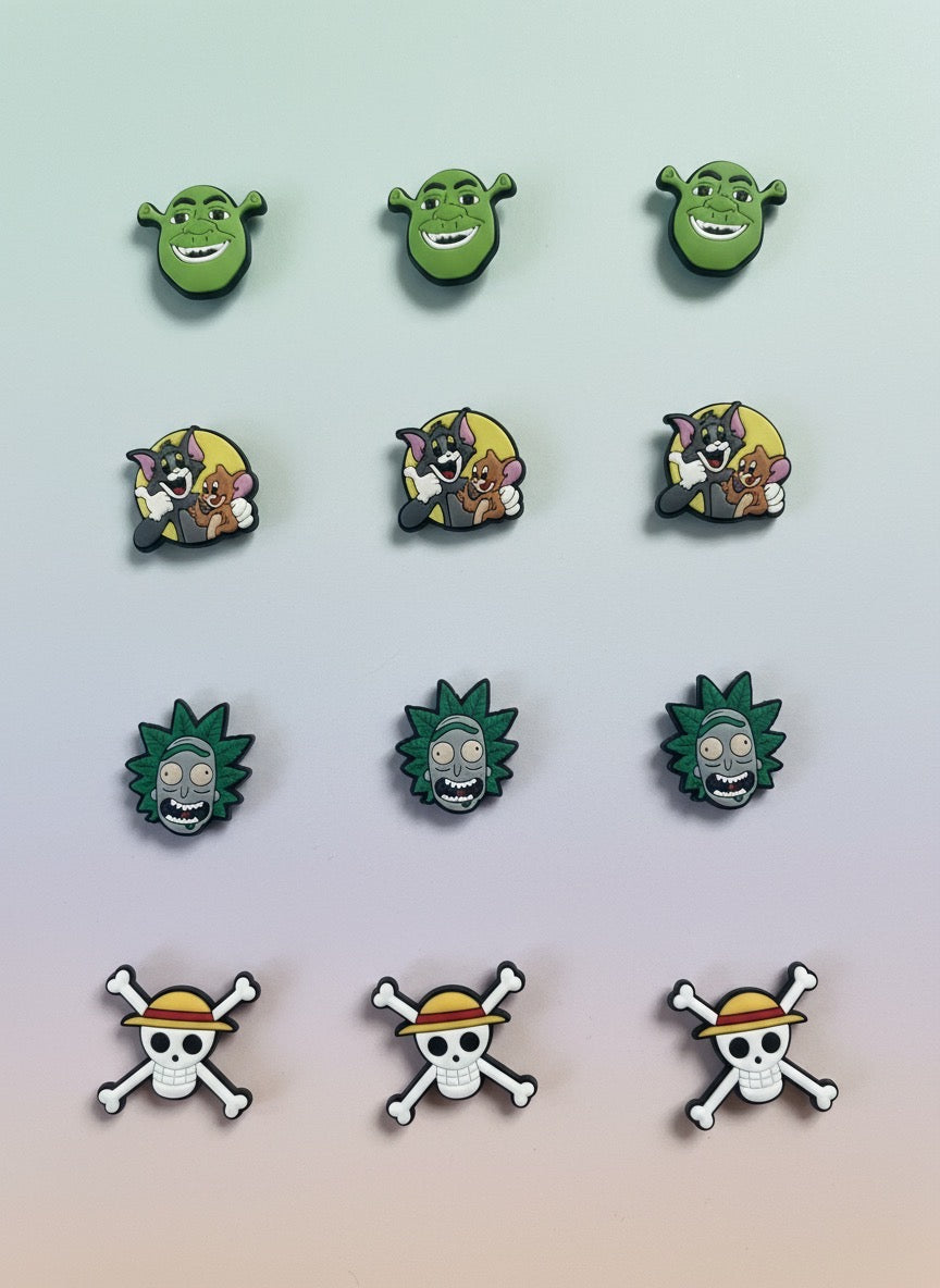 Pin's Pack Shrek X Tom and Jerry X Ricky Morty